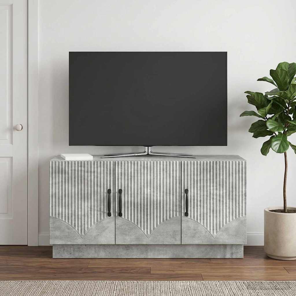 TV-skab Betongrå 99 x 34,5 x 47 cm Konstrueret træ