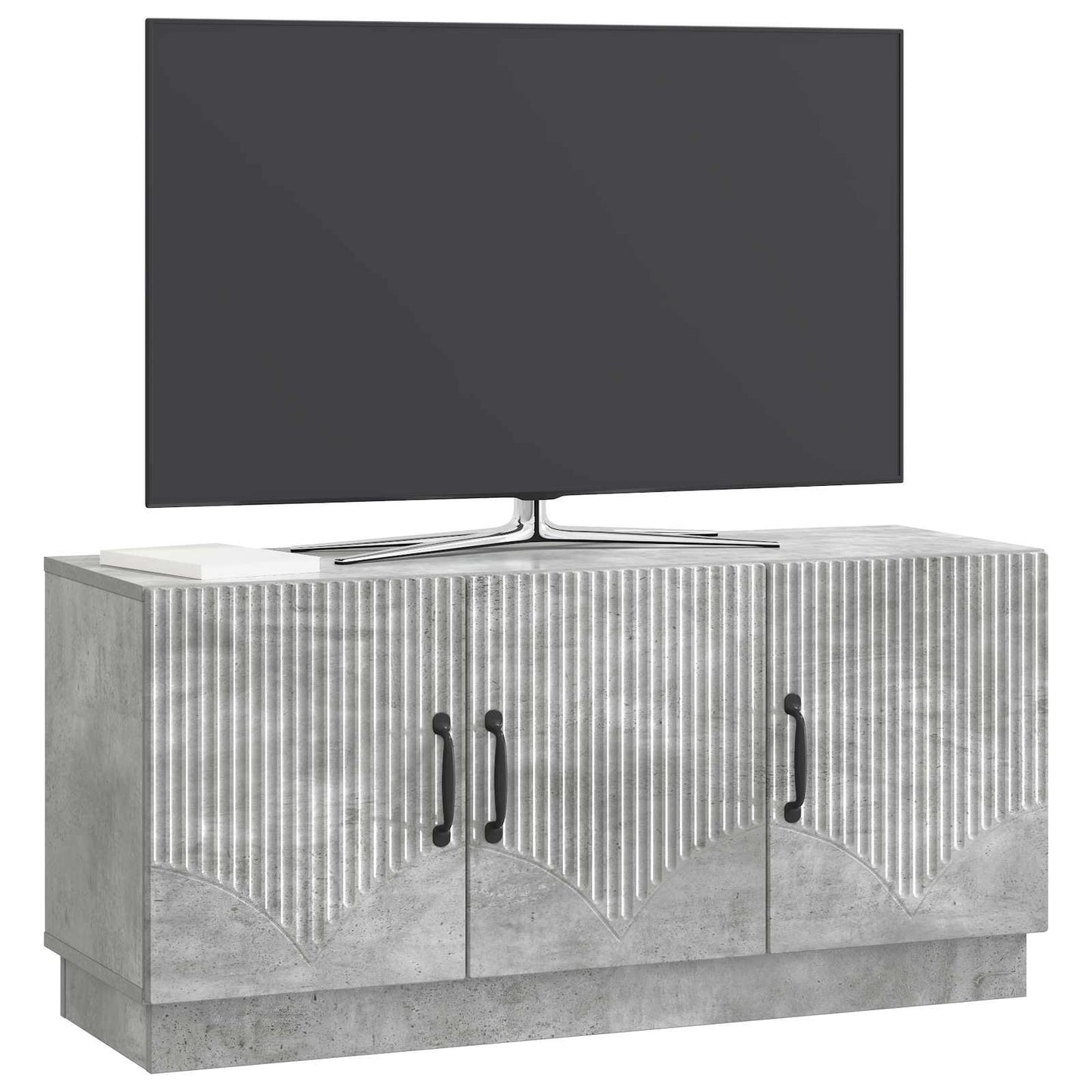 TV-skab Betongrå 99 x 34,5 x 47 cm Konstrueret træ