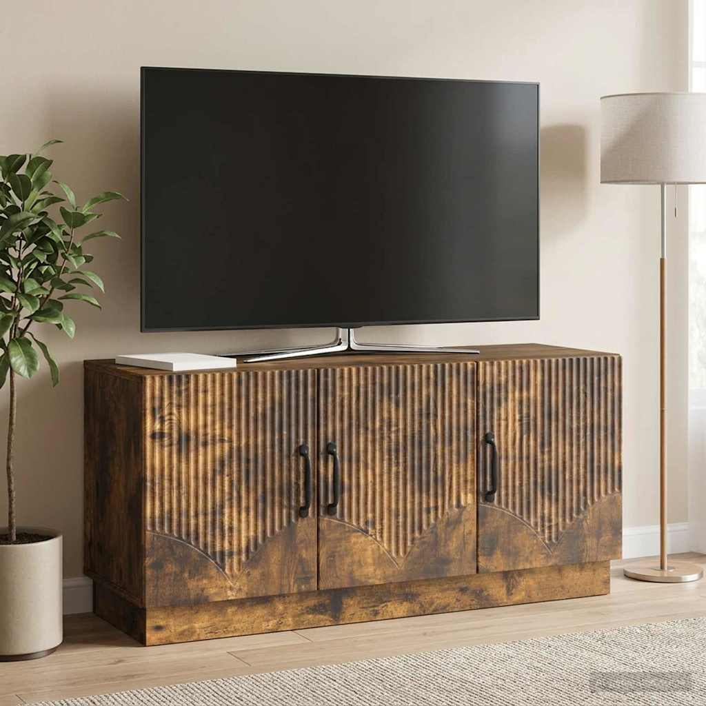 TV-skab Røget eg 99 x 34,5 x 47 cm Konstrueret træ