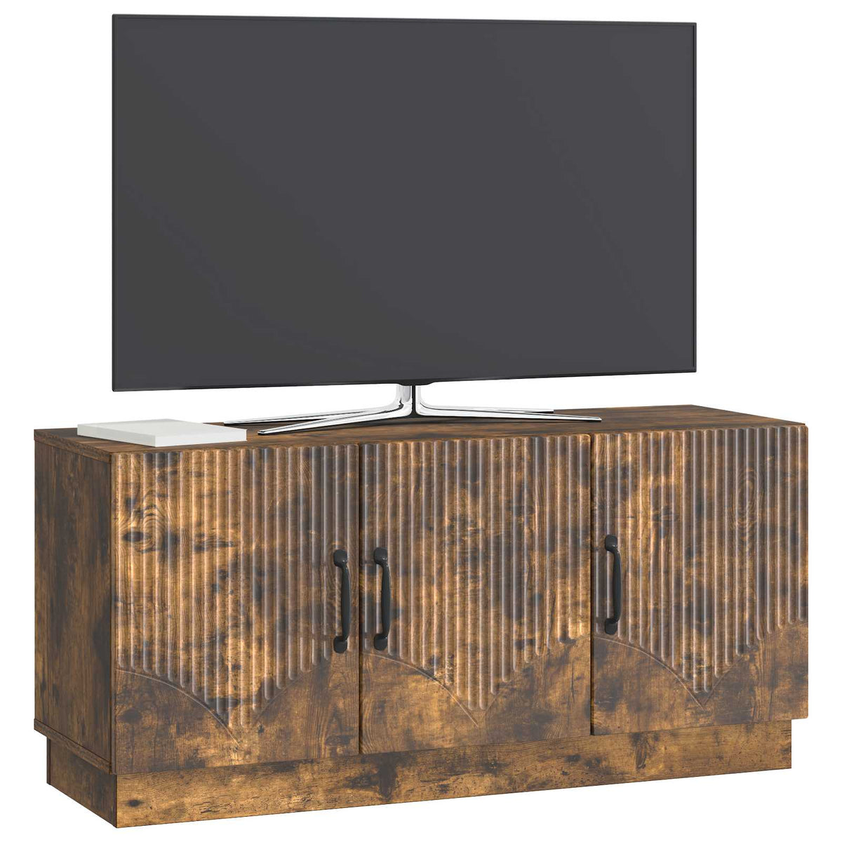 TV-skab Røget eg 99 x 34,5 x 47 cm Konstrueret træ