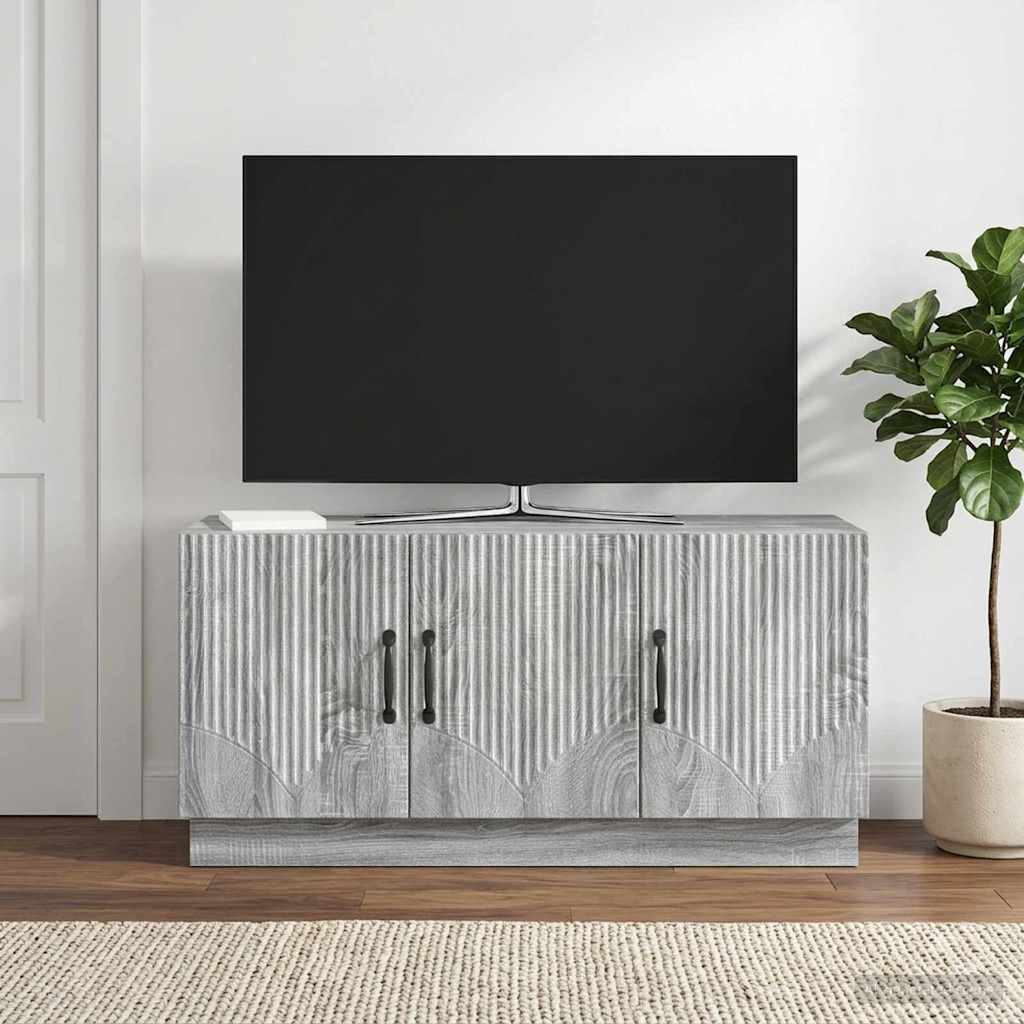 TV-skab Grå sonoma-eg 99 x 34,5 x 47 cm Konstrueret træ
