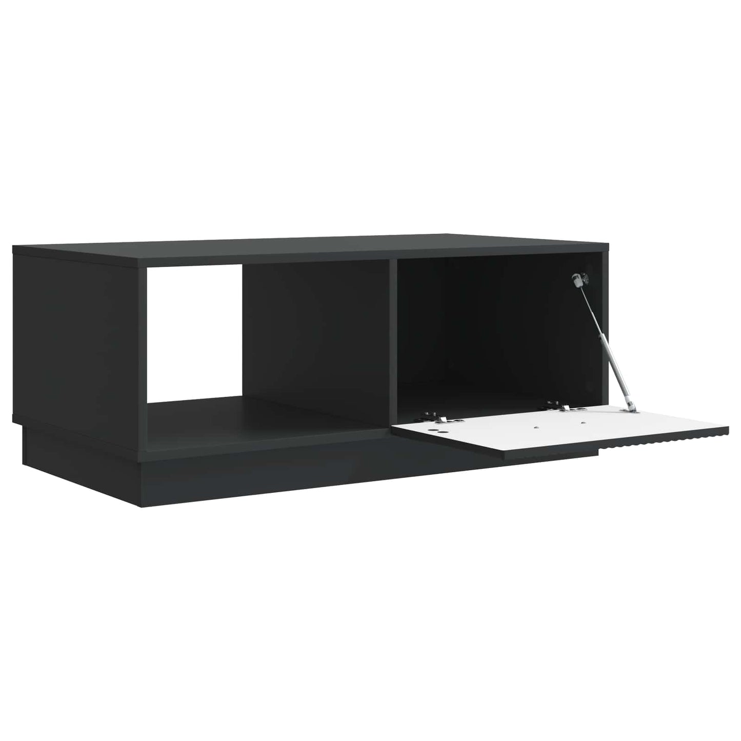 Sofabord Sort 90 x 50 x 37 cm Konstrueret træ