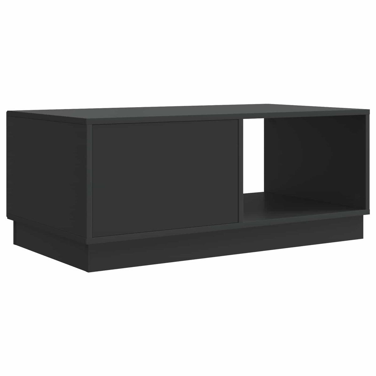 Sofabord Sort 90 x 50 x 37 cm Konstrueret træ