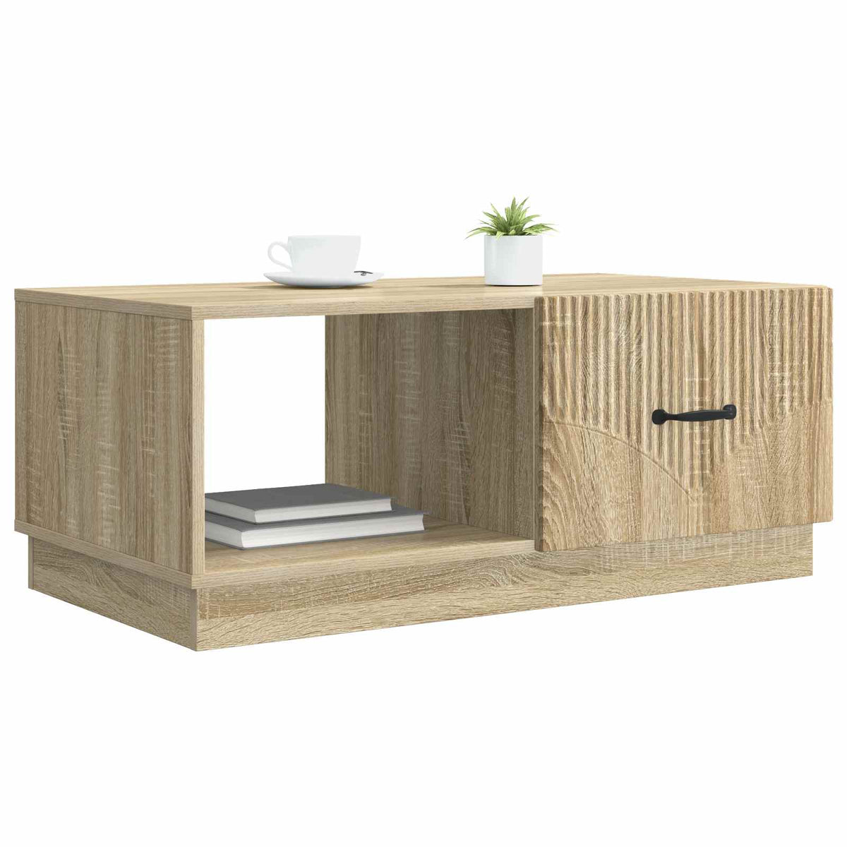 Sofabord Sonoma-eg 90 x 50 x 37 cm Konstrueret træ