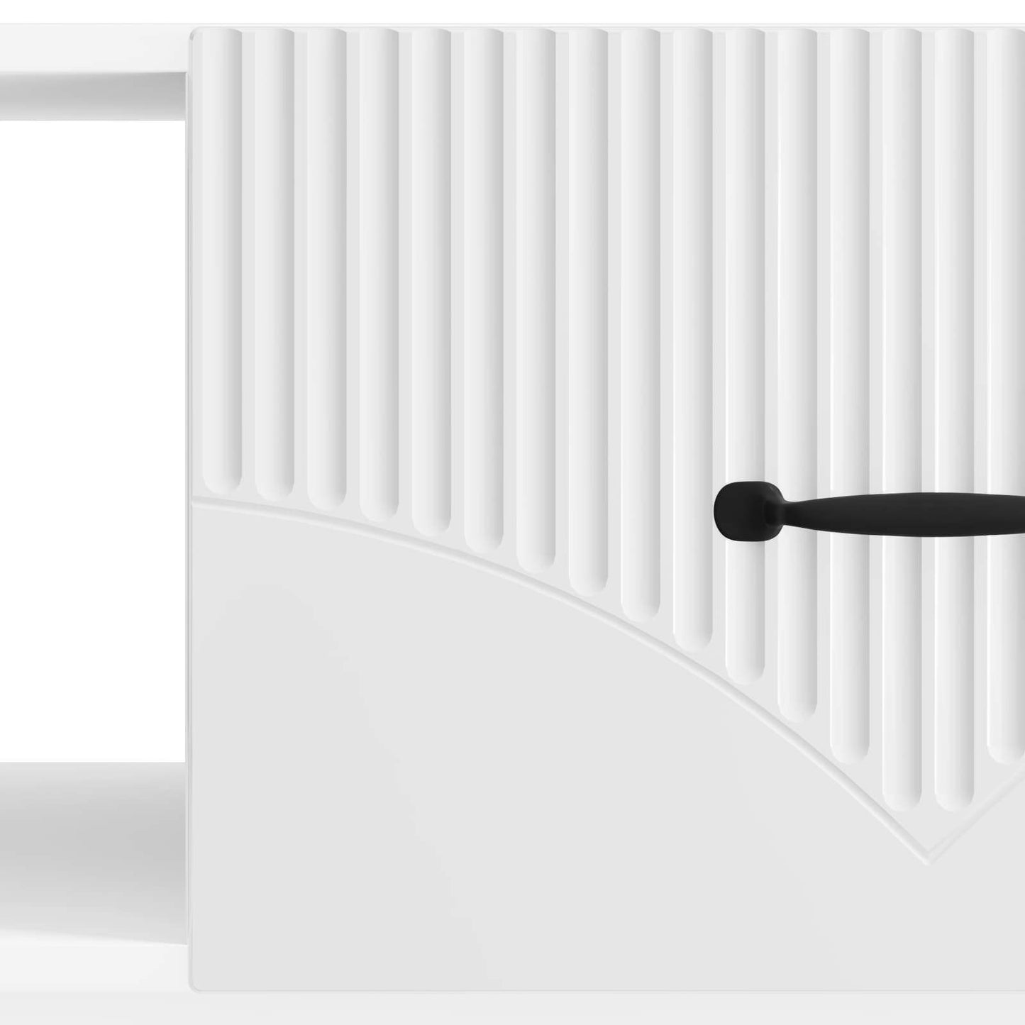 Sofabord Hvid højglans 90 x 50 x 37 cm Konstrueret træ