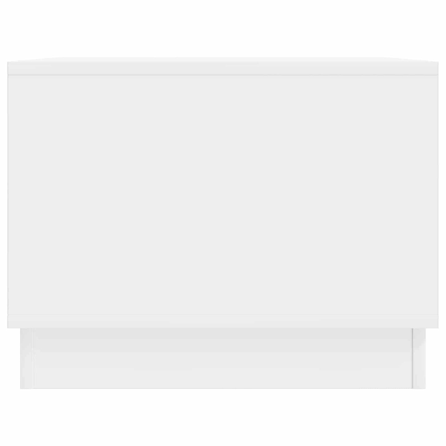 Sofabord Hvid højglans 90 x 50 x 37 cm Konstrueret træ