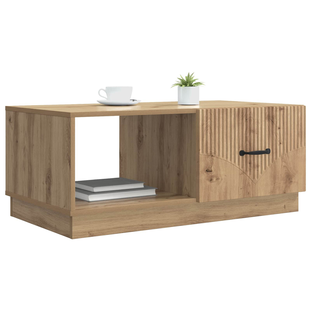Sofabord Artisan-eg 90 x 50 x 37 cm Konstrueret træ
