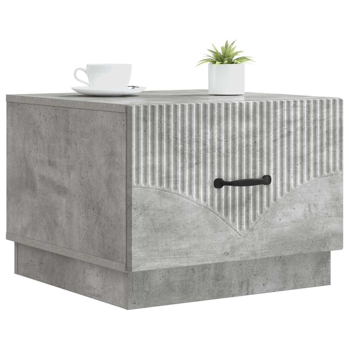 Sofabord Betongrå 49 x 50 x 37 cm Konstrueret træ