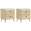 Natskab 2 stk. Sonoma-eg 43 x 34,5 x 47,5 cm Konstrueret træ