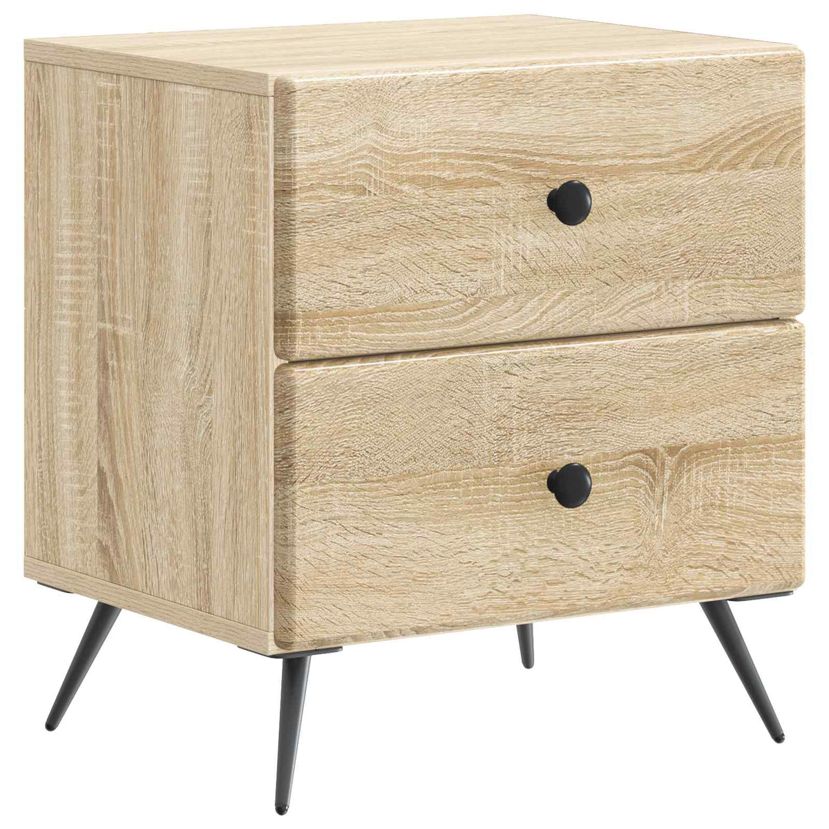 Natskab 2 stk. Sonoma-eg 43 x 34,5 x 47,5 cm Konstrueret træ