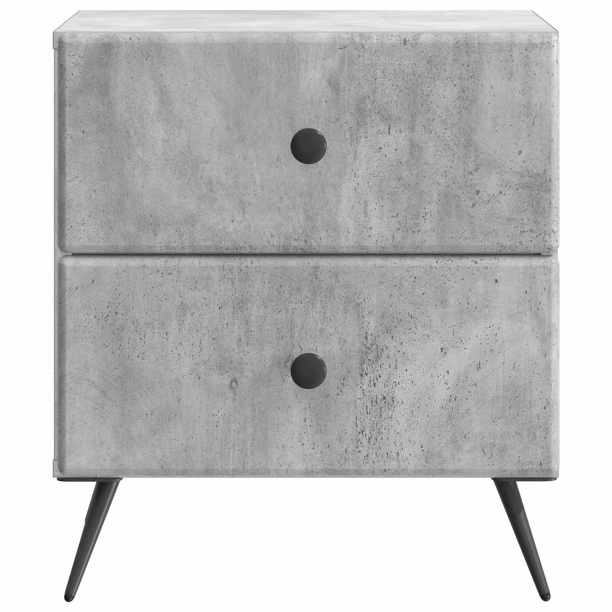 Natskab 2 stk. Betongrå 43 x 34,5 x 47,5 cm Konstrueret træ