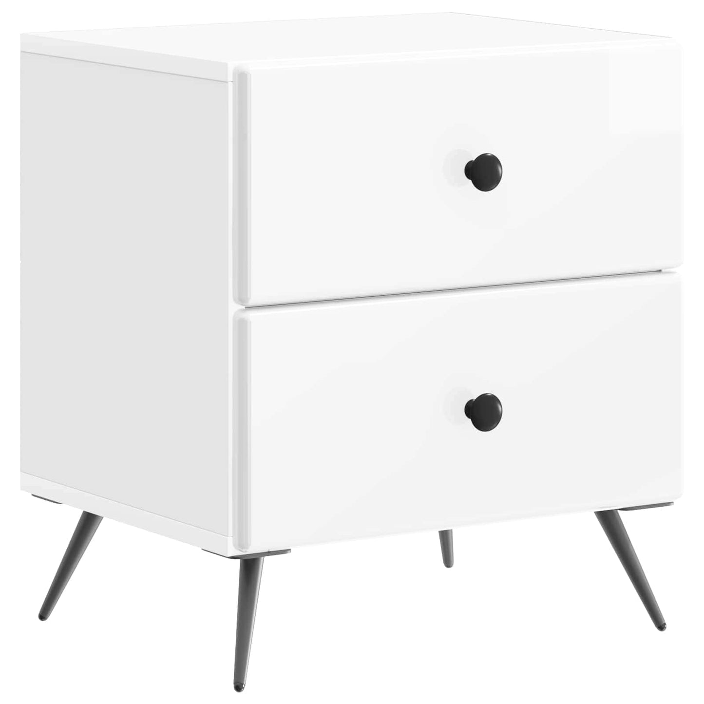 Natskab Hvid højglans 43 x 34,5 x 47,5 cm Konstrueret træ