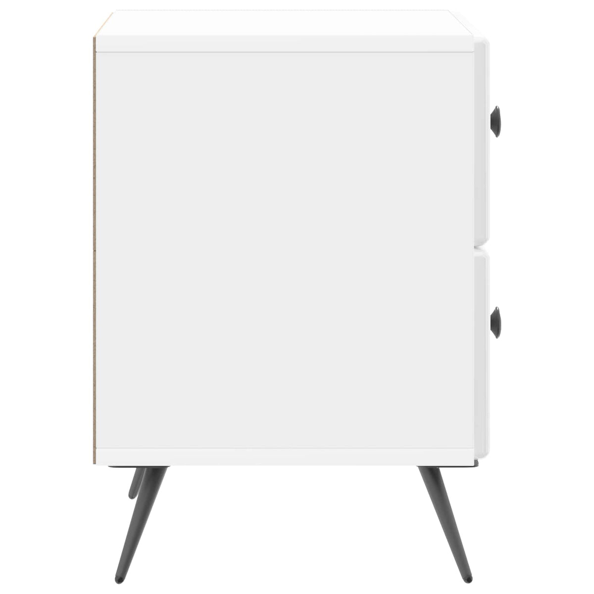 Natskab Hvid højglans 43 x 34,5 x 47,5 cm Konstrueret træ