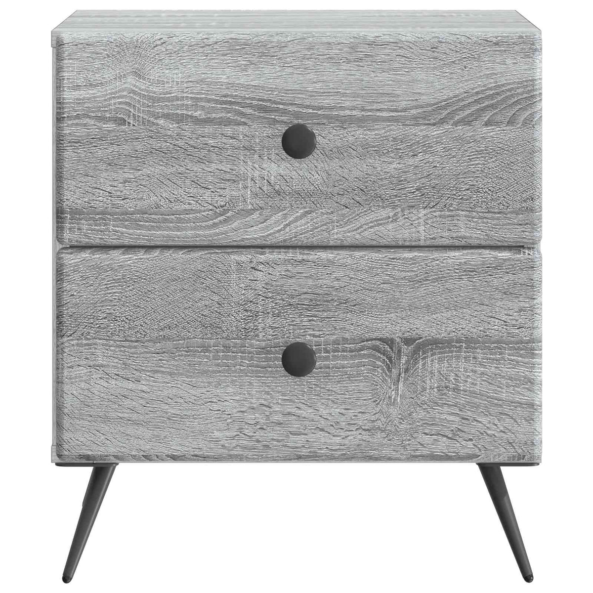 Natskab 2 stk. Grå sonoma-eg 43 x 34,5 x 47,5 cm