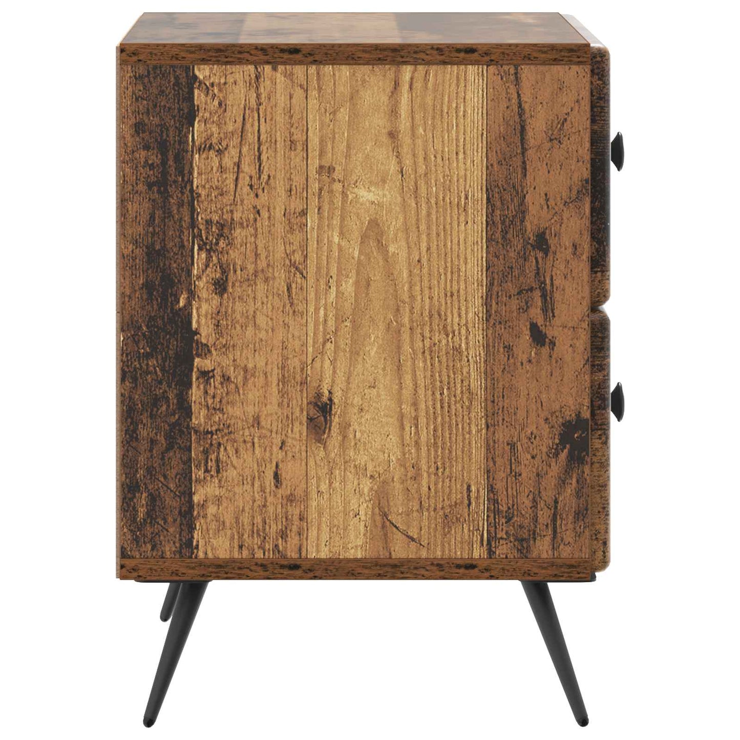 Natskab 2 stk. Gammelt træ 43 x 34,5 x 47,5 cm Konstrueret træ