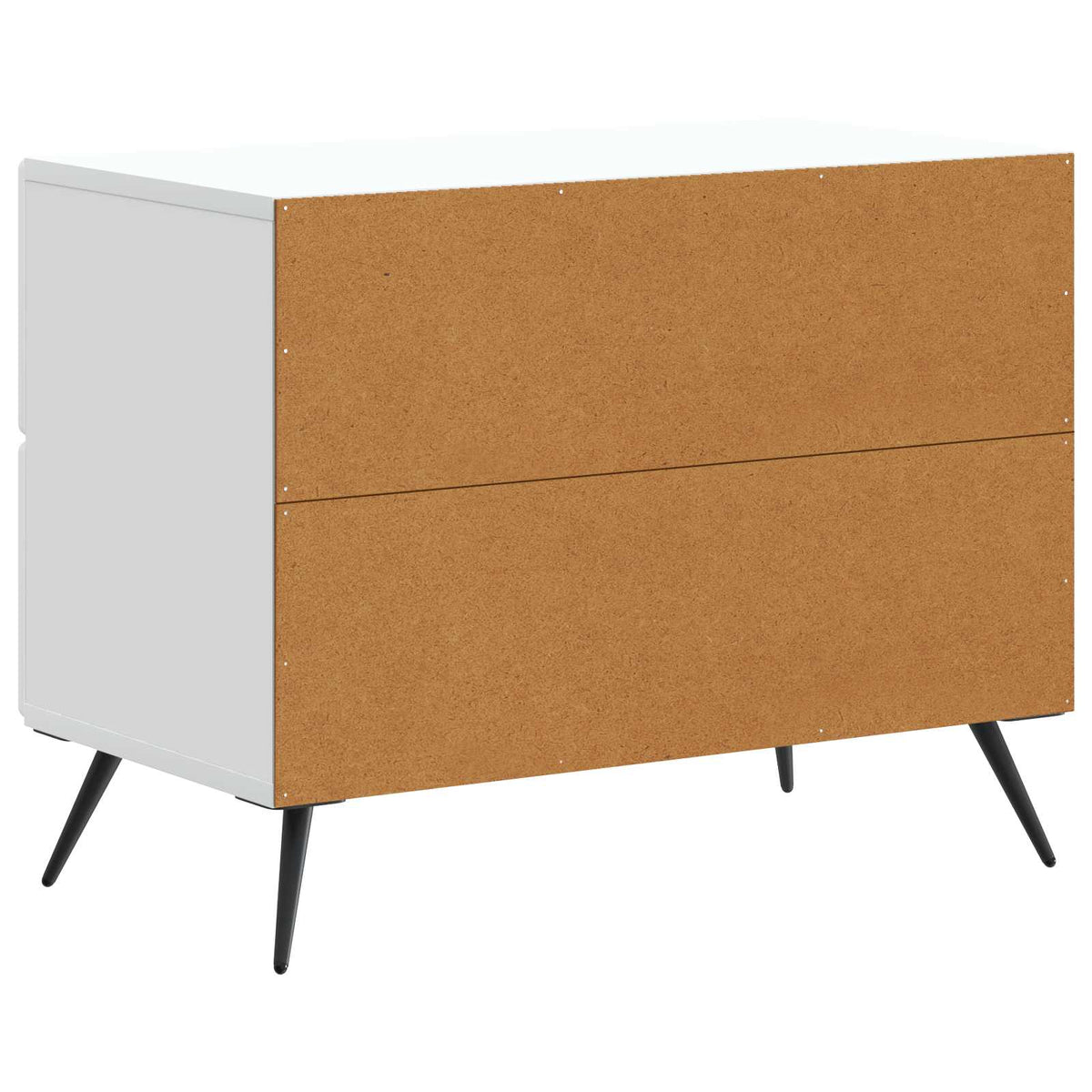 Natskab med skuffe Hvid 62 x 34,5 x 47,5 cm Konstrueret træ