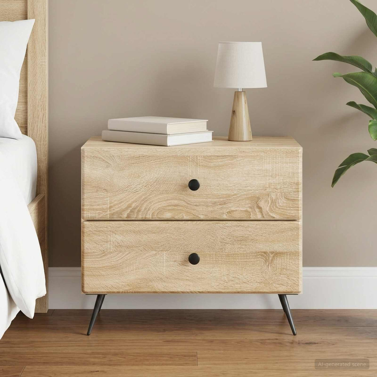 Natskab Sonoma-eg 62 x 34,5 x 47,5 cm Konstrueret træ