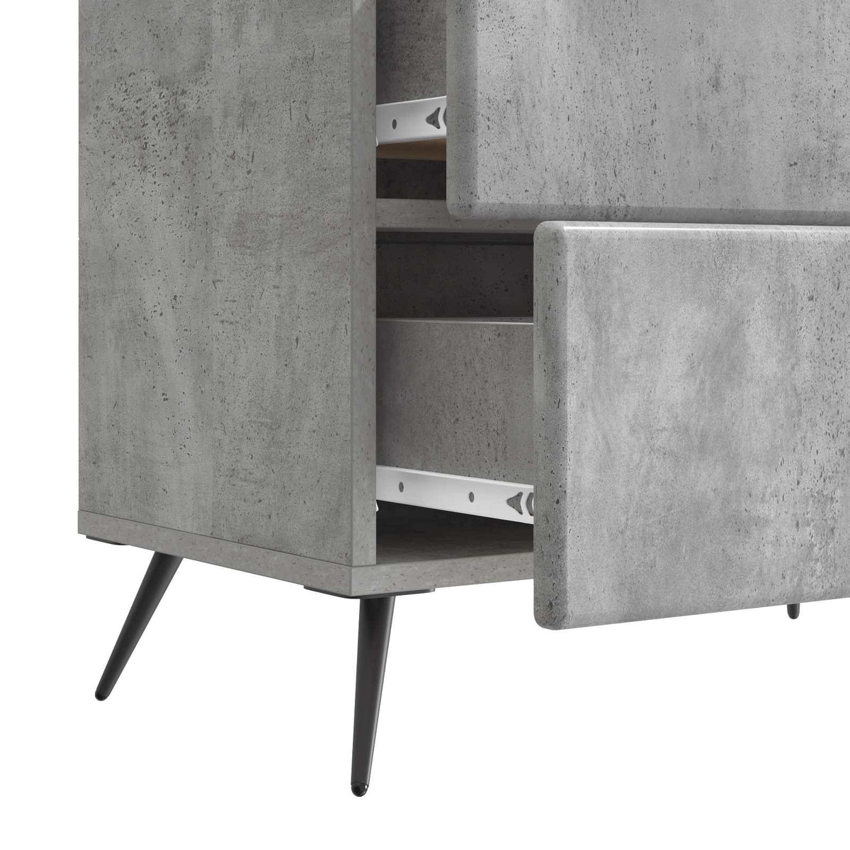 Natskab Betongrå 62 x 34,5 x 47,5 cm Konstrueret træ