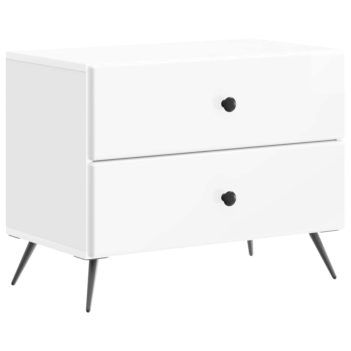 Natskab Hvid højglans 62 x 34,5 x 47,5 cm Konstrueret træ