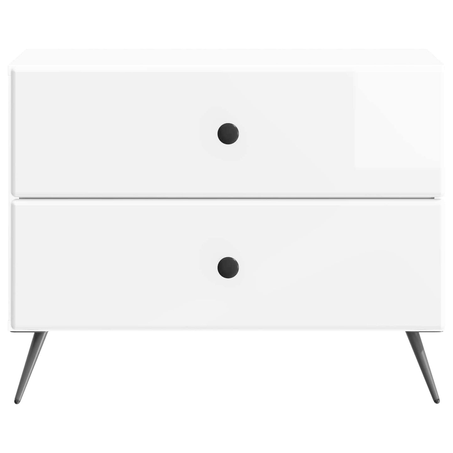 Natskab Hvid højglans 62 x 34,5 x 47,5 cm Konstrueret træ