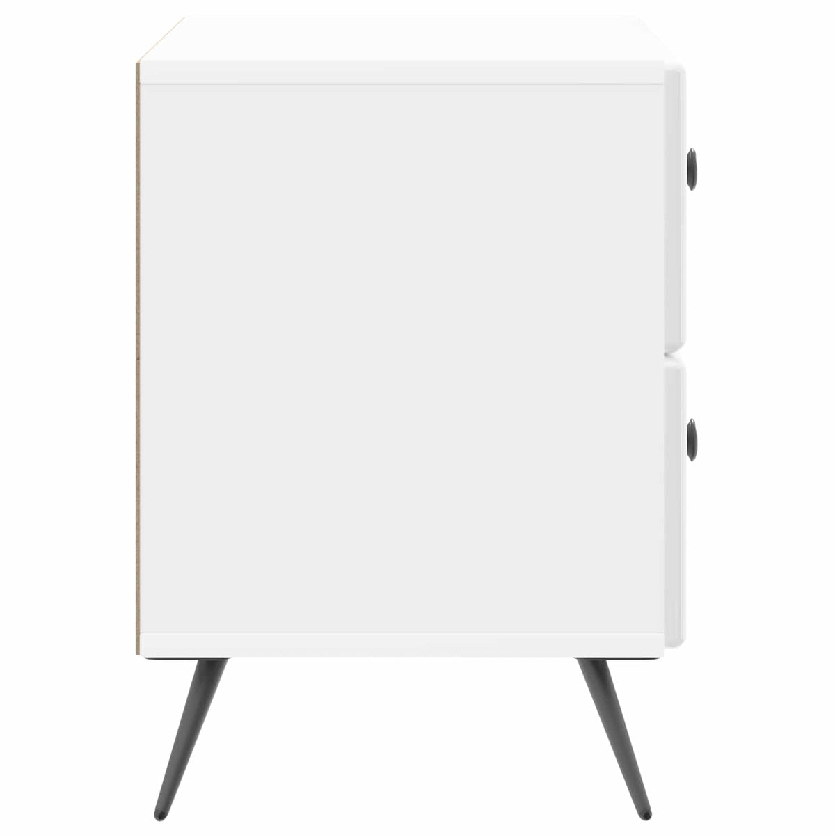 Natskab Hvid højglans 62 x 34,5 x 47,5 cm Konstrueret træ