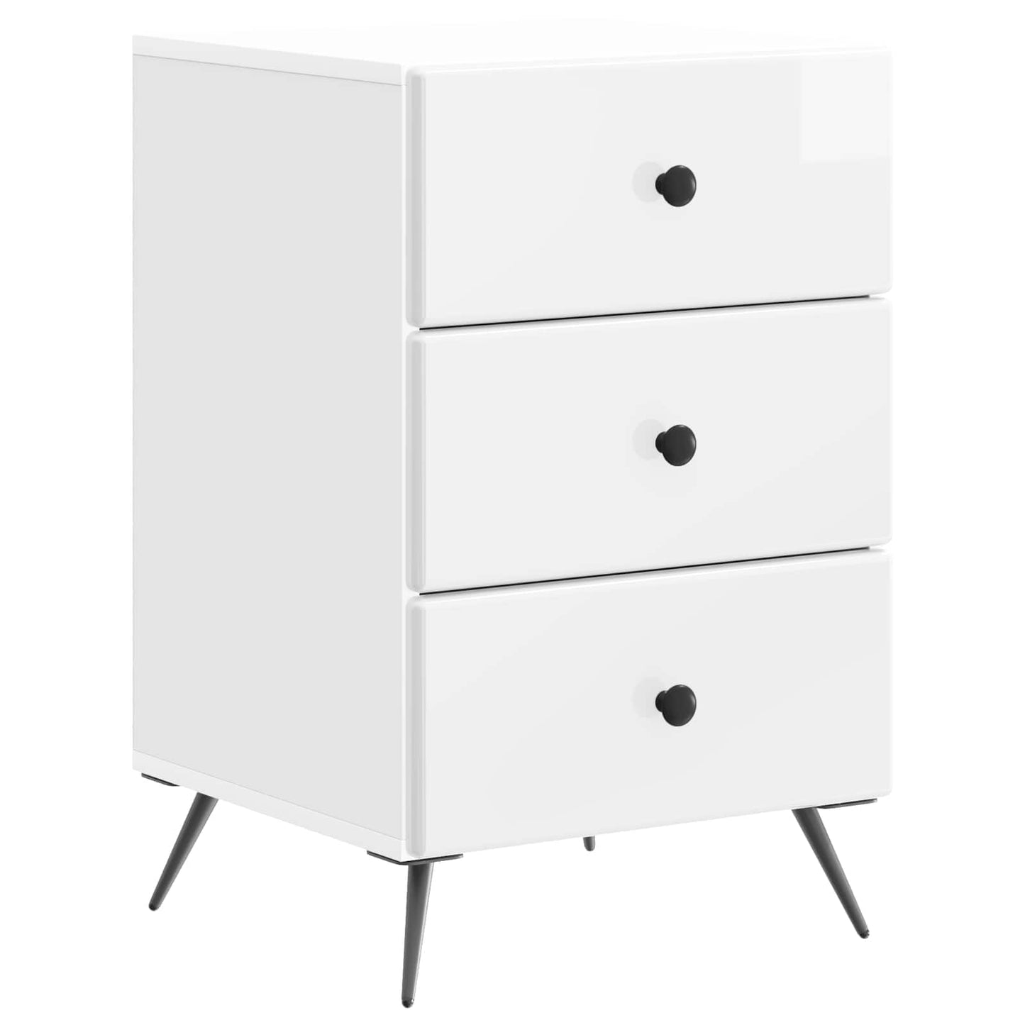 Natskab Hvid højglans 43 x 41 x 66,5 cm Konstrueret træ