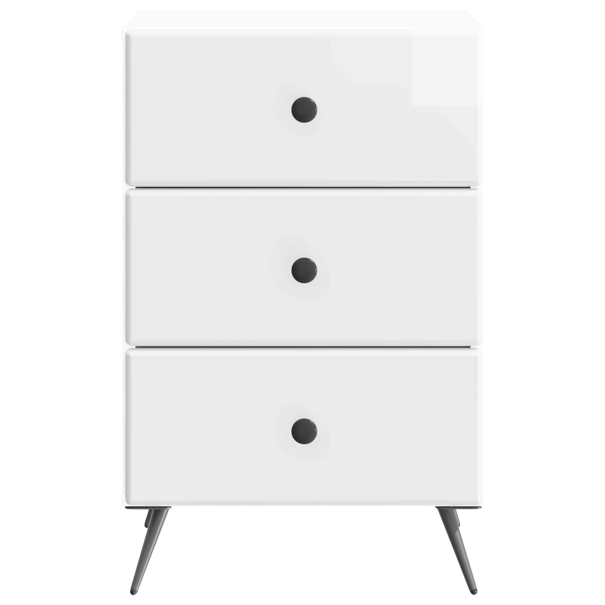 Natskab Hvid højglans 43 x 41 x 66,5 cm Konstrueret træ
