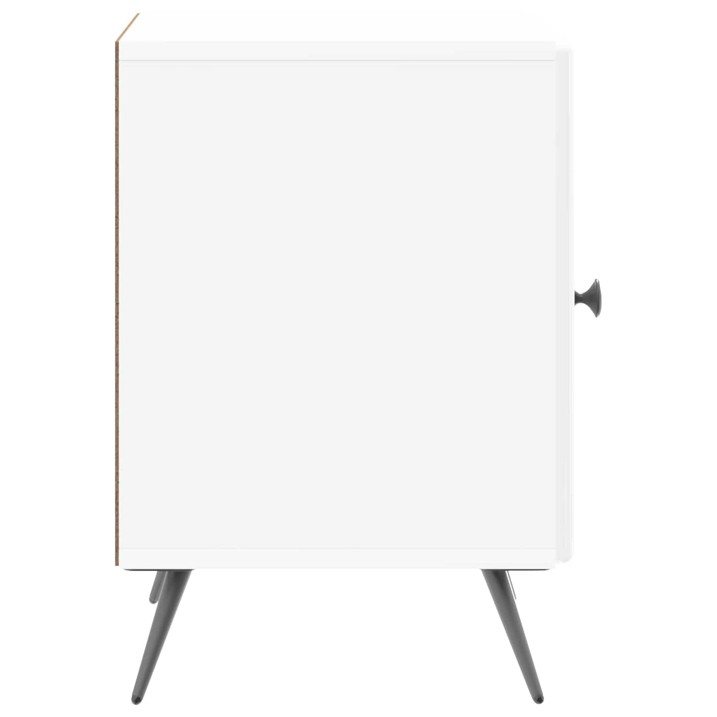 Natskab 2 stk. Hvid højglans 43 x 34,5 x 50 cm Konstrueret træ