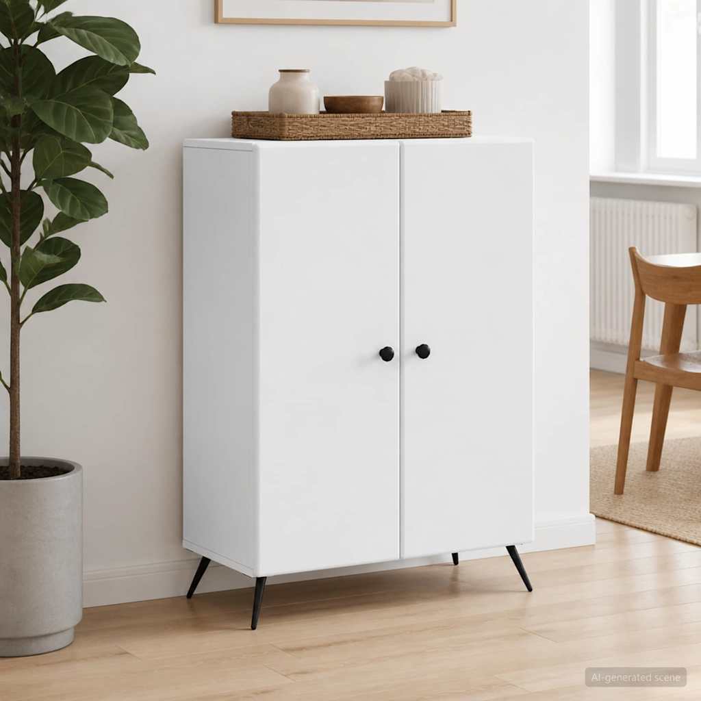 Sideboard Hvid 66 x 34,5 x 90 cm Konstrueret træ