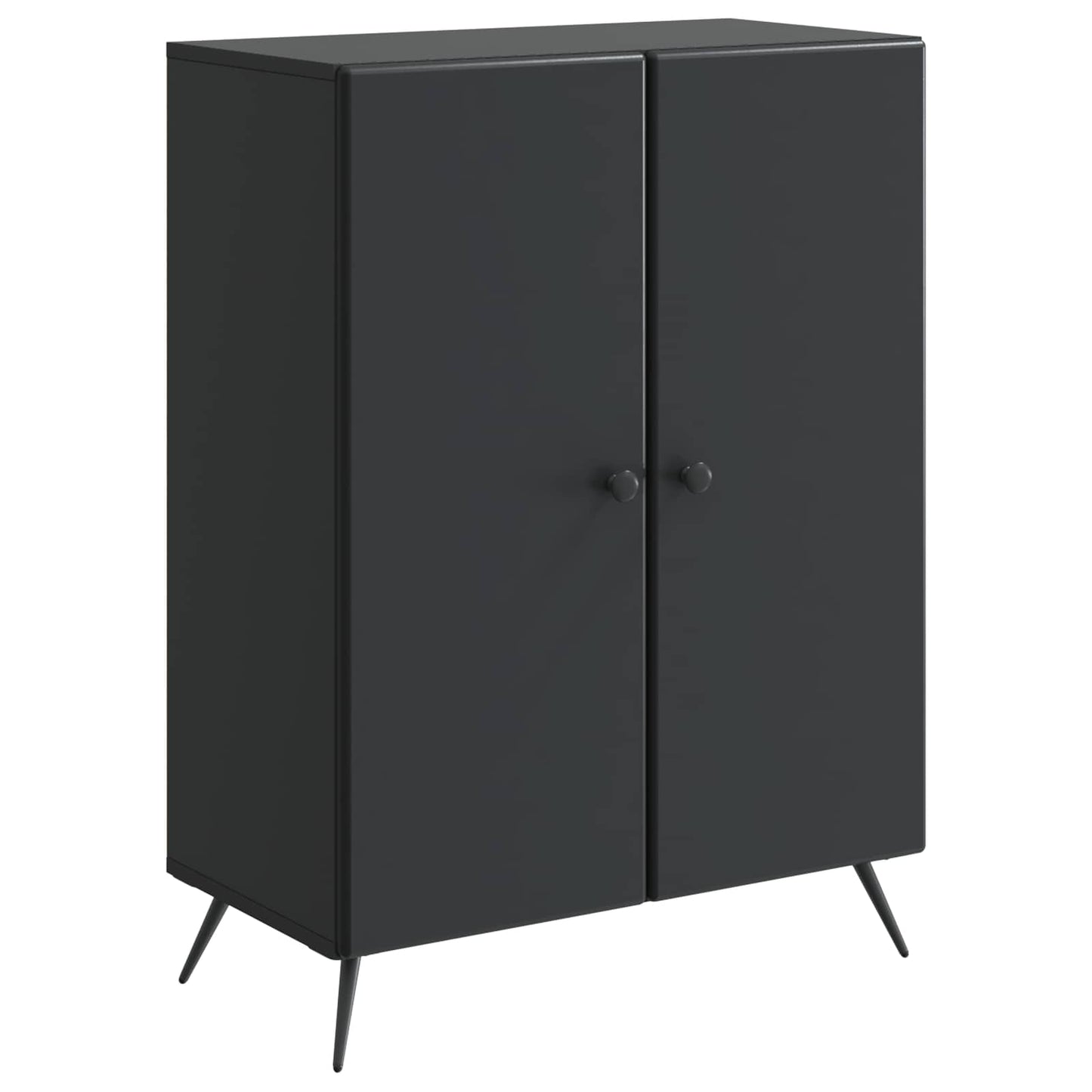 Sideboard Sort 66 x 34,5 x 90 cm Konstrueret træ