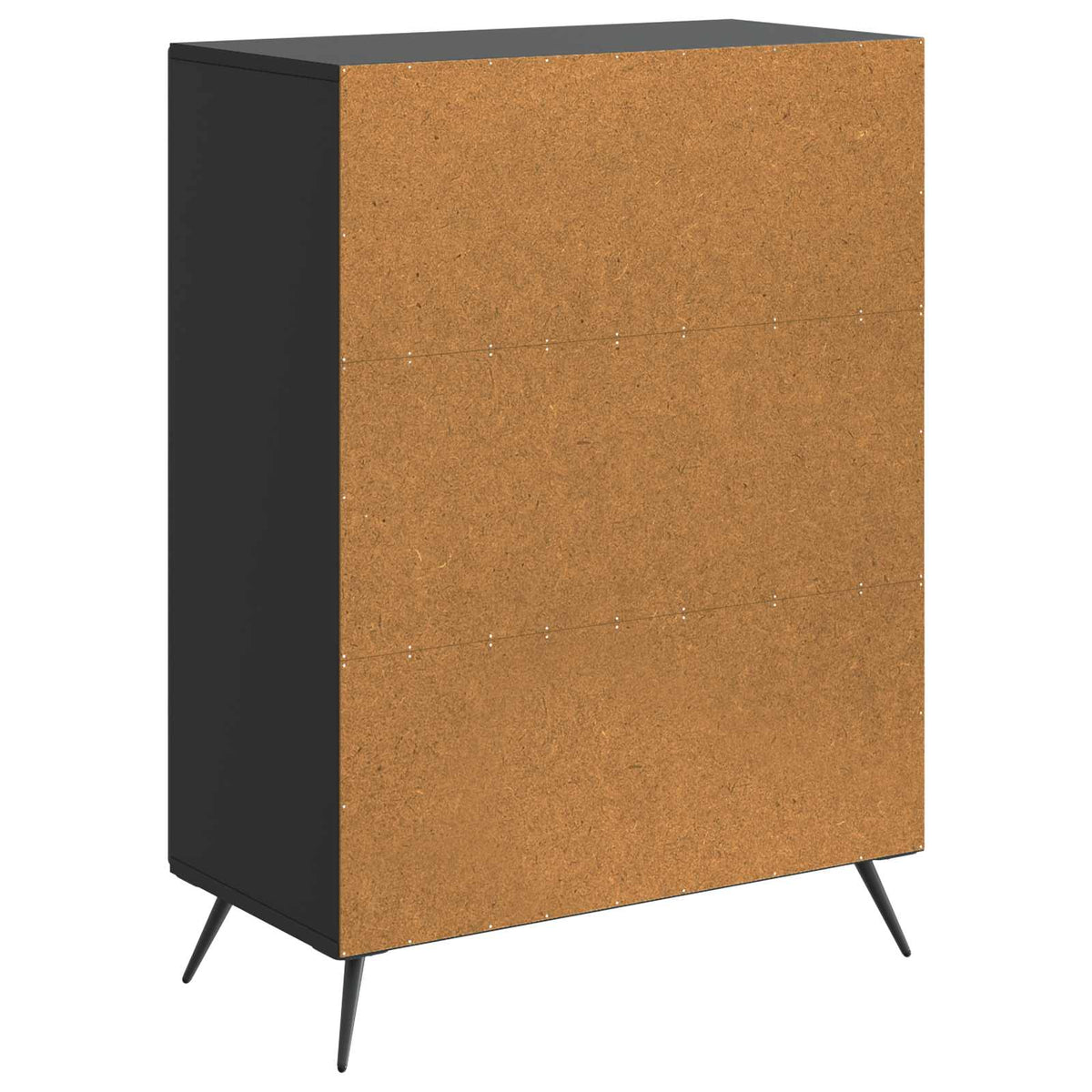 Sideboard Sort 66 x 34,5 x 90 cm Konstrueret træ