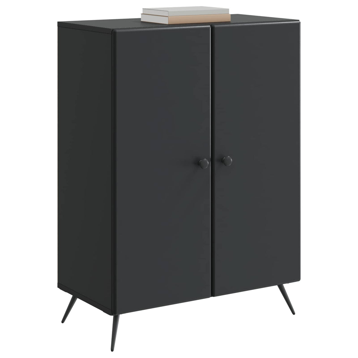 Sideboard Sort 66 x 34,5 x 90 cm Konstrueret træ