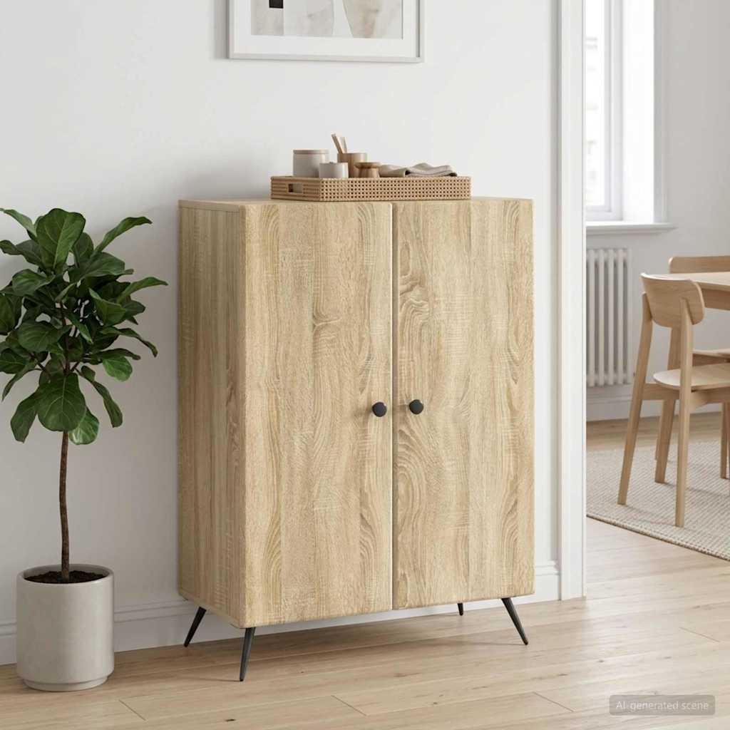 Sideboard Sonoma-eg 66 x 34,5 x 90 cm Konstrueret træ