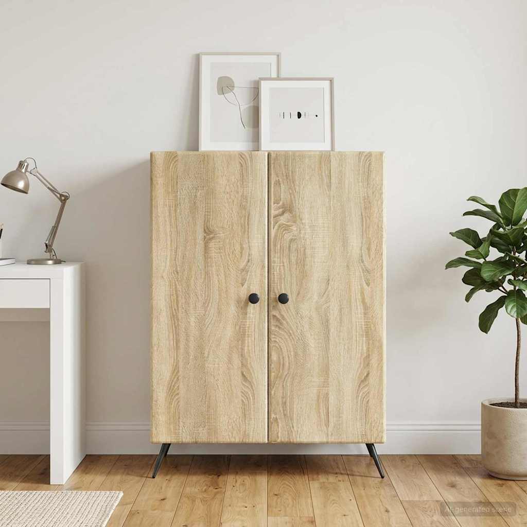 Sideboard Sonoma-eg 66 x 34,5 x 90 cm Konstrueret træ