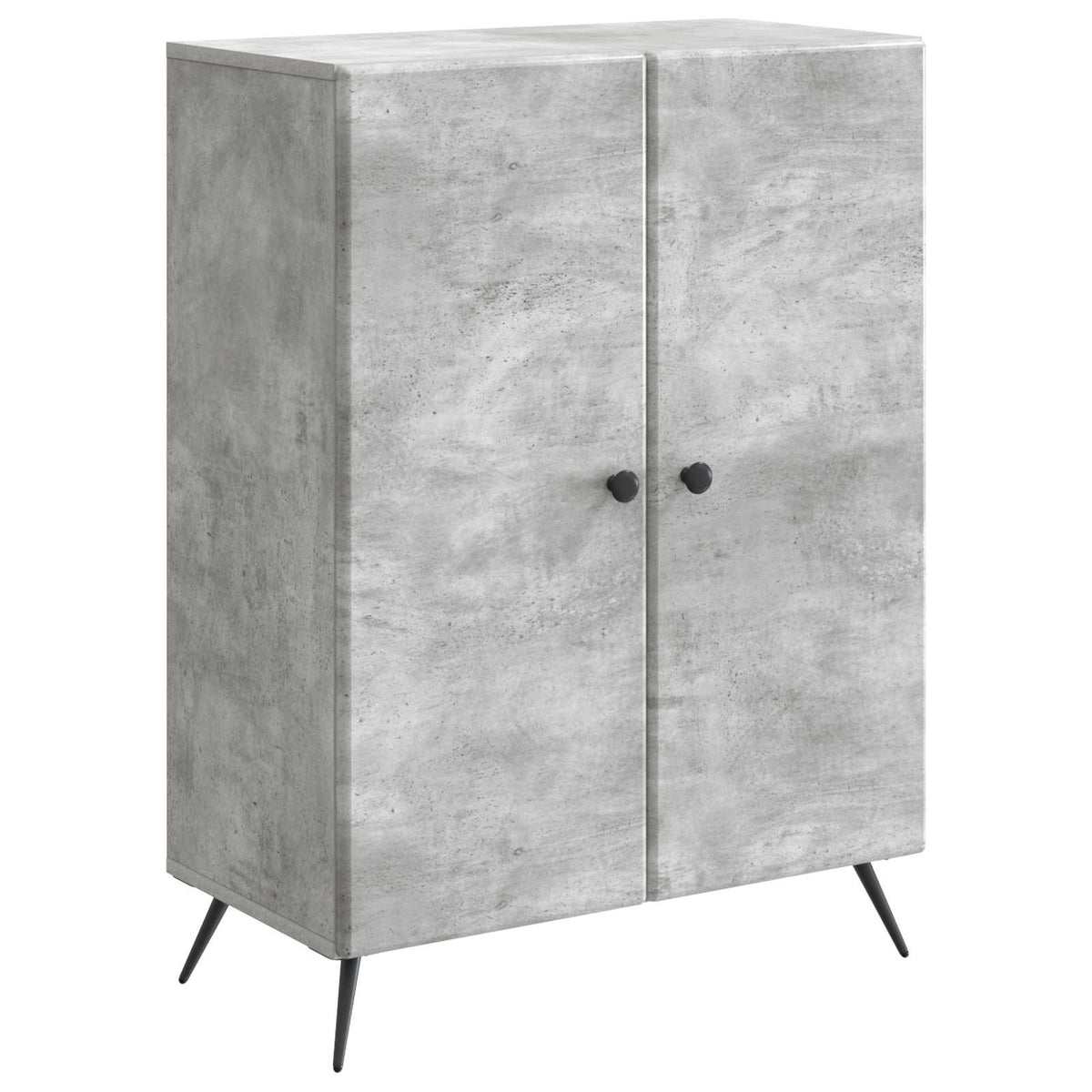 Sideboard Betongrå 66 x 34,5 x 90 cm Konstrueret træ