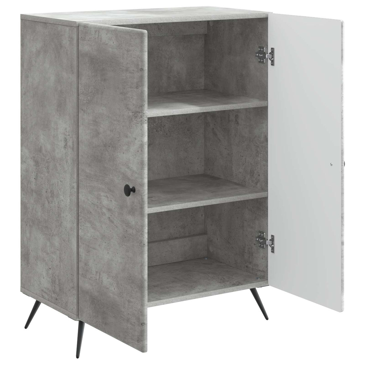 Sideboard Betongrå 66 x 34,5 x 90 cm Konstrueret træ