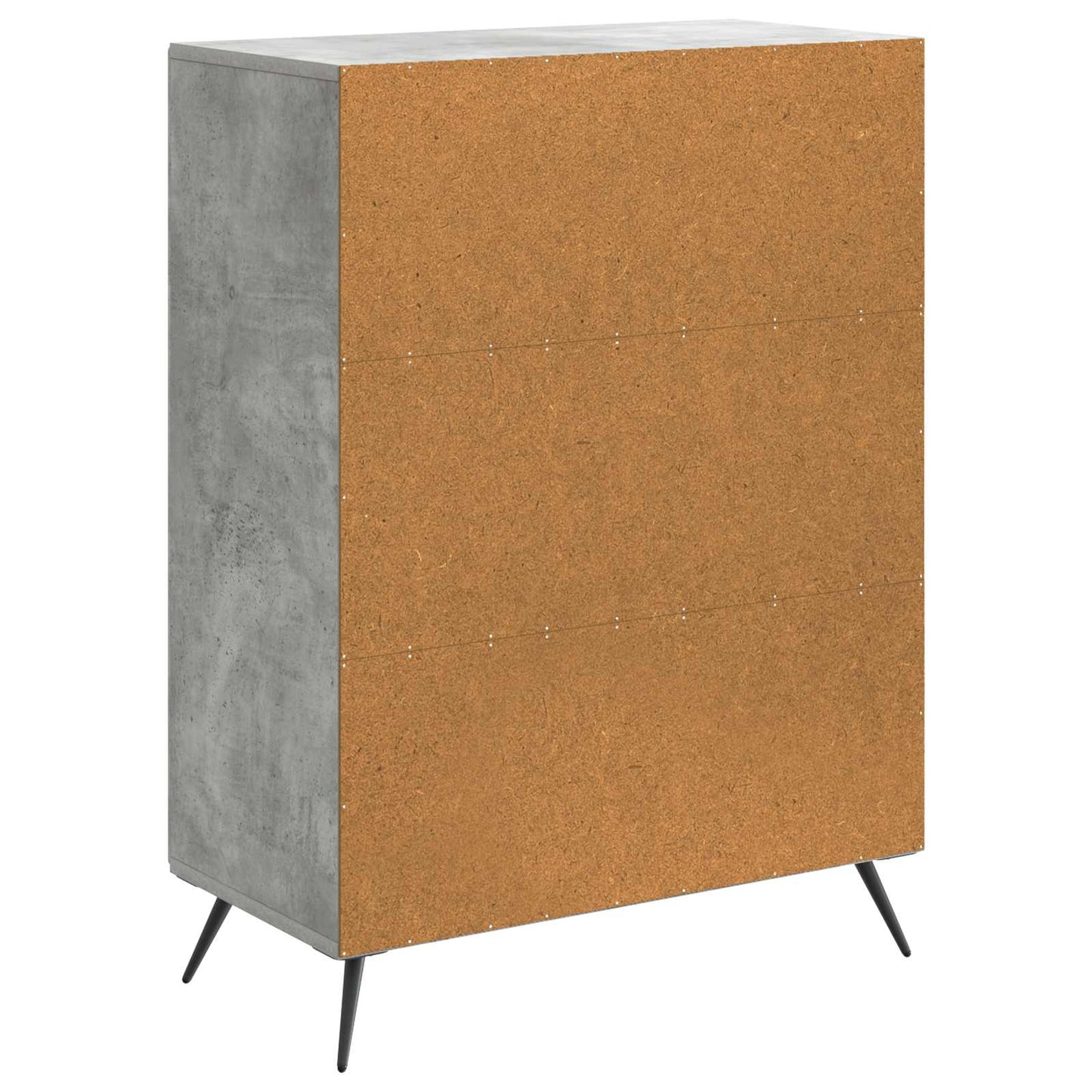 Sideboard Betongrå 66 x 34,5 x 90 cm Konstrueret træ