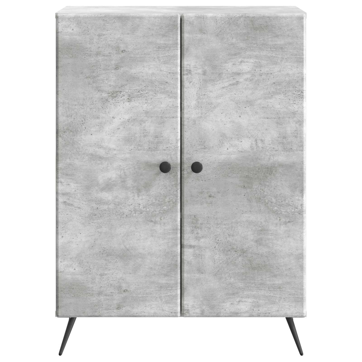 Sideboard Betongrå 66 x 34,5 x 90 cm Konstrueret træ
