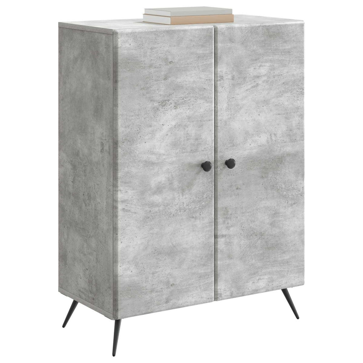 Sideboard Betongrå 66 x 34,5 x 90 cm Konstrueret træ