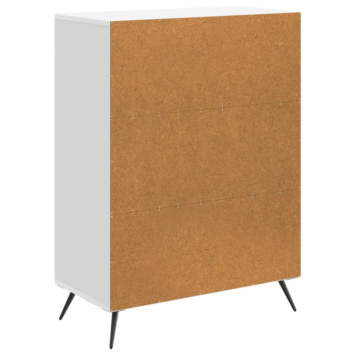 Sideboard Hvid højglans 66 x 34,5 x 90 cm Konstrueret træ