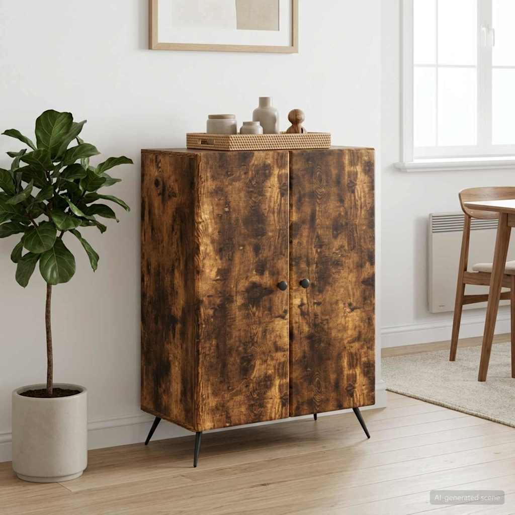 Sideboard Røget eg 66 x 34,5 x 90 cm Konstrueret træ