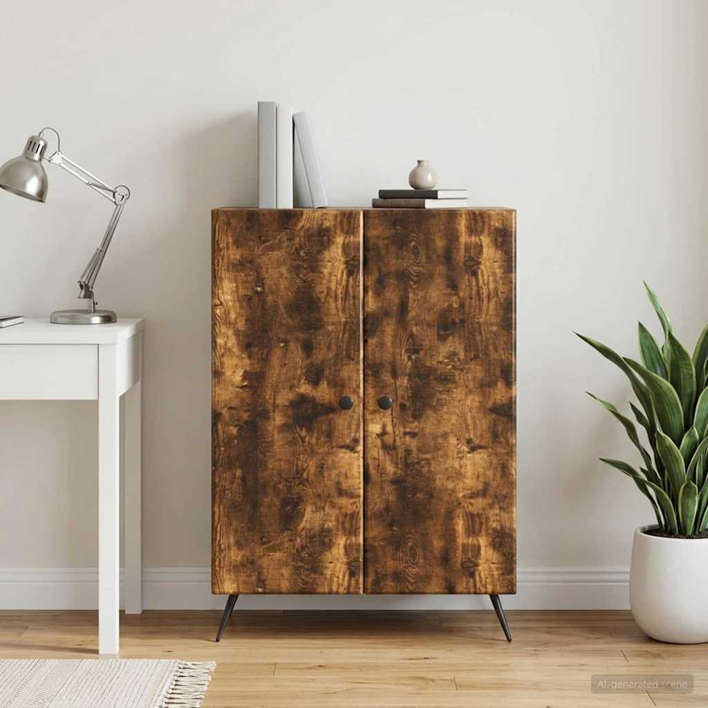 Sideboard Røget eg 66 x 34,5 x 90 cm Konstrueret træ