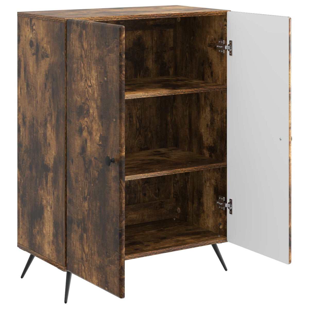 Sideboard Røget eg 66 x 34,5 x 90 cm Konstrueret træ