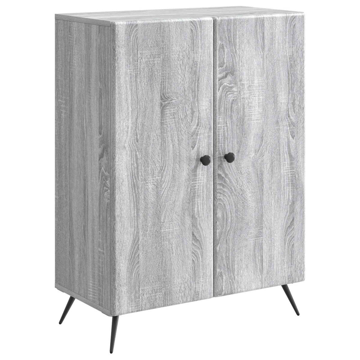 Sideboard Grå sonoma-eg 66 x 34,5 x 90 cm Konstrueret træ