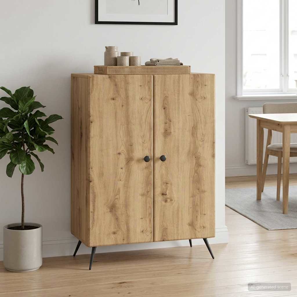 Sideboard Artisan-eg 66 x 34,5 x 90 cm Konstrueret træ