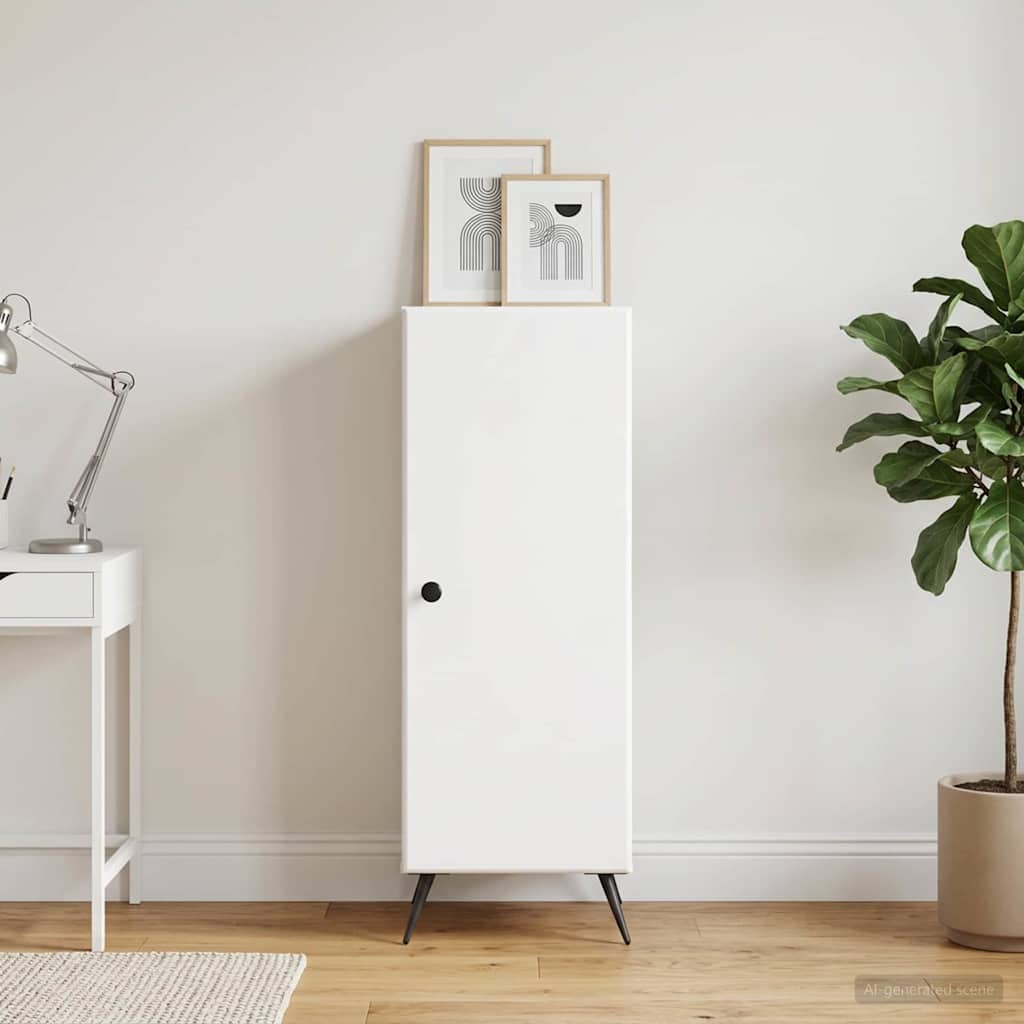 Sideboard Hvid 33 x 34,5 x 90 cm Konstrueret træ
