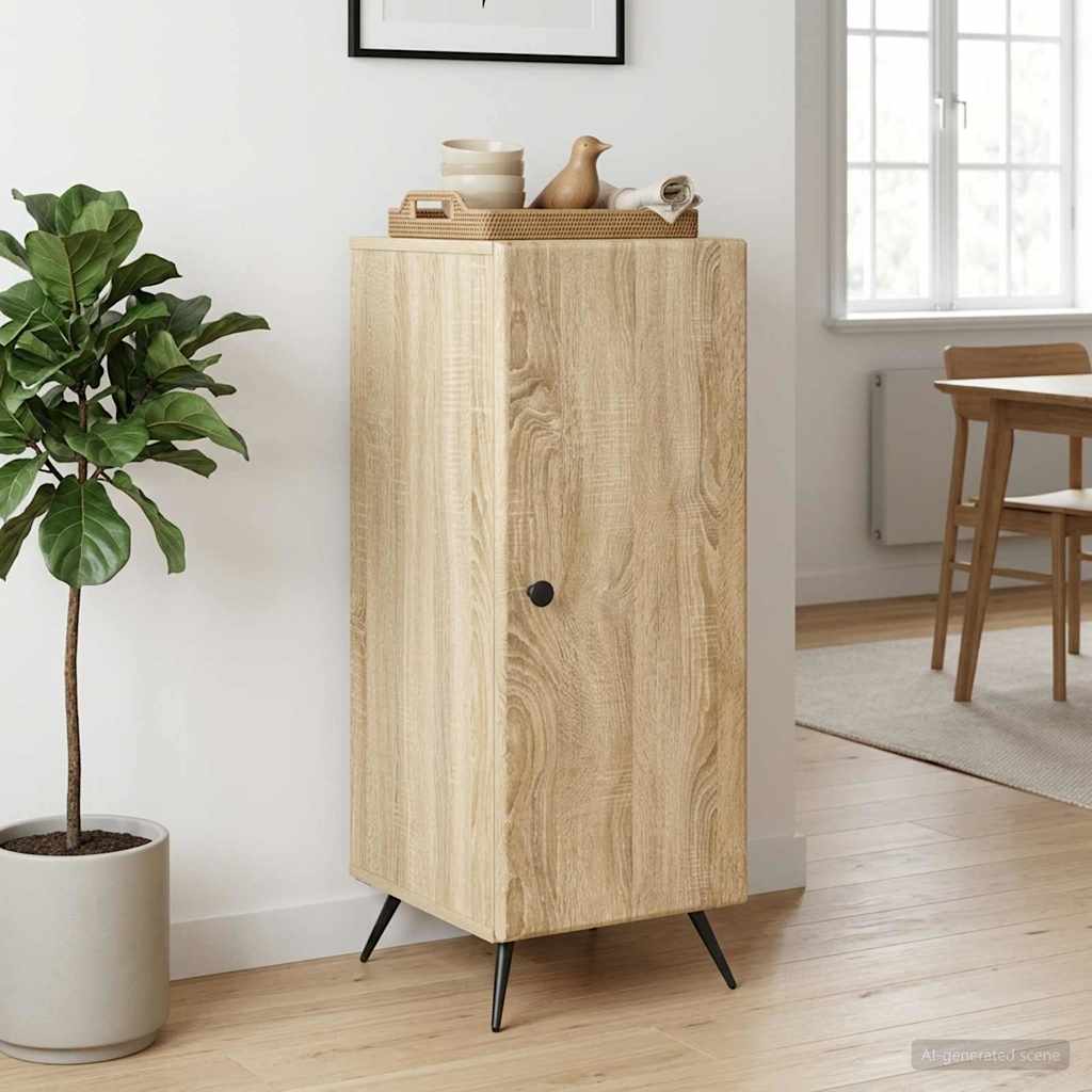 Sideboard Sonoma-eg 33 x 34,5 x 90 cm Konstrueret træ