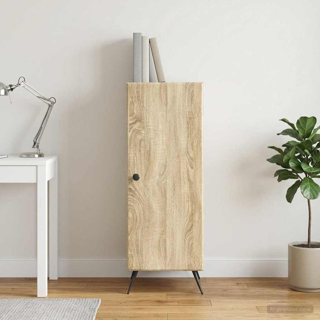 Sideboard Sonoma-eg 33 x 34,5 x 90 cm Konstrueret træ