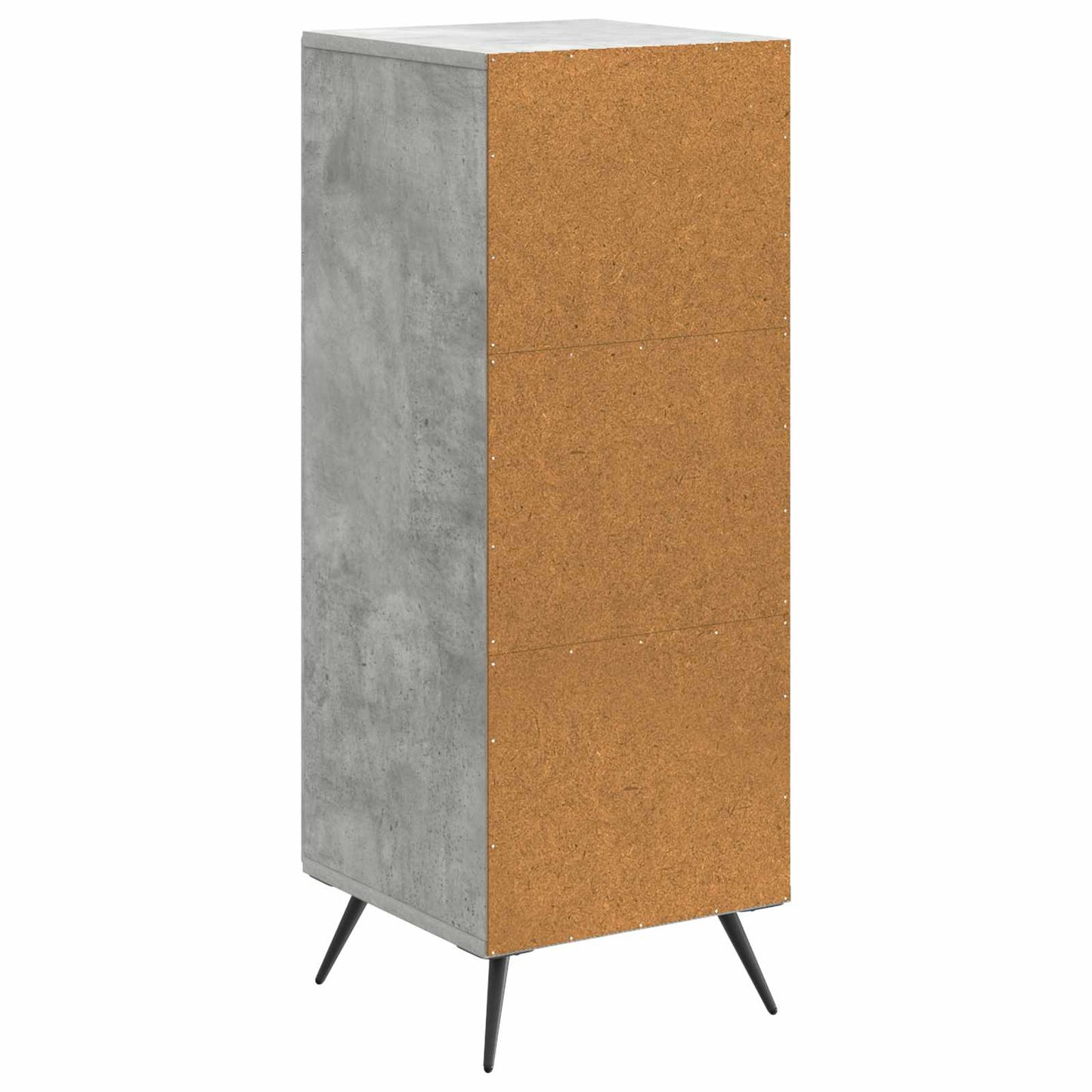 Sideboard Betongrå 33 x 34,5 x 90 cm Konstrueret træ