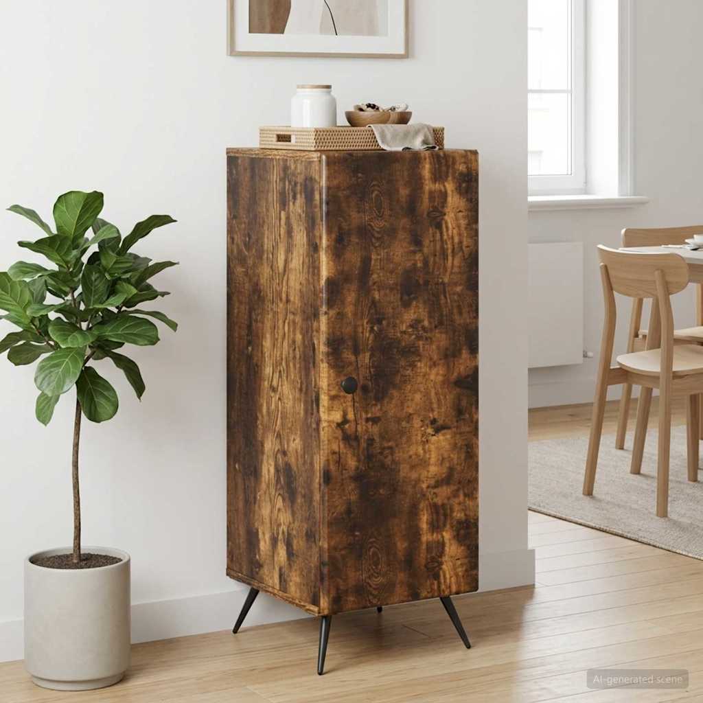 Sideboard Røget eg 33 x 34,5 x 90 cm Konstrueret træ